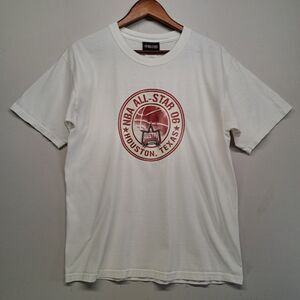 Vintage 2006 NBA All Star Game T Shirt Houston Texas Large White Graphic Tee
